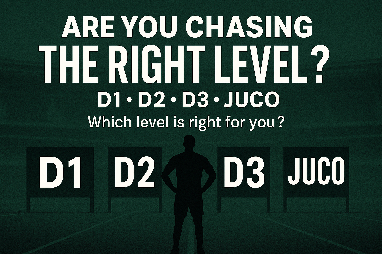 Are You Chasing the Right Level? D1 • D2 • D3 • JUCO